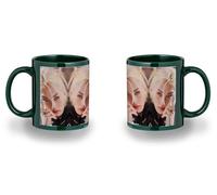 MERCHANDMANIA Taza completamente Verde recuadro kids grupo coreano cantante Felix Lee black mug jarra cerveza te infusión