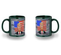 MERCHANDMANIA Taza completamente Verde recuadro señor ejecutivo pais capitalismo inversion imperio black mug jarra cerveza te infusión