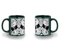 MERCHANDMANIA Taza completamente Verde recuadro serie anime dr stone temp 4 personaje stanley black mug jarra cerveza te infusión