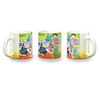 MERCHANDMANIA Taza con degradado Amarillo anime Kimi to Koete Koi ni Naru bestias animales kemonomimi color mug