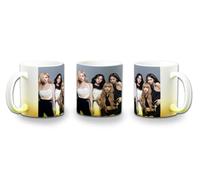 MERCHANDMANIA TAZA CON DEGRADADO AMARILLO cantantes kpop blackpink how you like that pink venom color mug
