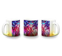MERCHANDMANIA Taza con degradado Amarillo hazbin hotel personajes charlie alastor angeles color mug