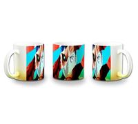 MERCHANDMANIA Taza con degradado Amarillo kaiijuu num 8 kafka hibino anime fanart shonen color mug