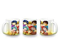 MERCHANDMANIA Taza con degradado Amarillo la familia crece serie antigua anime romance amor color mug