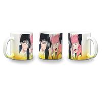 MERCHANDMANIA Taza con degradado Amarillo serie anime sheihantai na kimi to boku novios personajes color mug