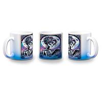 MERCHANDMANIA Taza con degradado Azul carta tarot graciosa meme lector libros biblioteca color mug