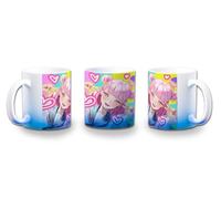 MERCHANDMANIA Taza con degradado Azul serie anime sheihantai na kimi to boku suzuki color mug