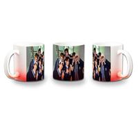MERCHANDMANIA Taza con degradado Rojo album cantantes musica If I’m S, Can You Be My N? color mug