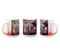 MERCHANDMANIA Taza con degradado Rojo alicia en el pais de las maravillas libro obra literaria color mug