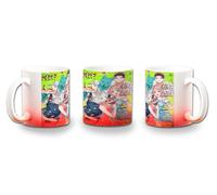 MERCHANDMANIA Taza con degradado Rojo anime Kimi to Koete Koi ni Naru bestias animales kemonomimi color mug