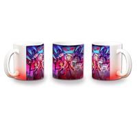 MERCHANDMANIA Taza con degradado Rojo hazbin hotel personajes charlie alastor angeles color mug