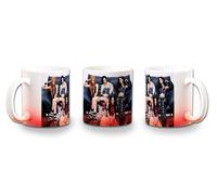 MERCHANDMANIA Taza con degradado Rojo hold on tight whiplash chicas cantantes color mug