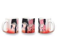 MERCHANDMANIA Taza con degradado Rojo serie anime sheihantai na kimi to boku novios personajes color mug