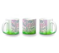 MERCHANDMANIA Taza con degradado Verde hatsune miku retro arte vintage poster dibujos color mug