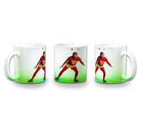 MERCHANDMANIA Taza con degradado Verde super heroe serie retro graciosa risa antigua color mug