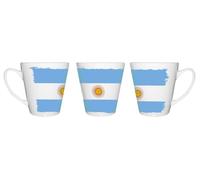 MERCHANDMANIA TAZA CÓNICA bandera argentina pais sudamerica hispanoamerica conica personalizada
