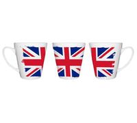 MERCHANDMANIA TAZA CÓNICA BANDERA INGLATERRA LONDRES ingles reino unido uk conica personalizada
