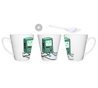 MERCHANDMANIA TAZA CONICA bmo bimo hora de aventuras consola conic mug.