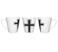 MERCHANDMANIA Taza cónica cruz cristiana cristo jesus hijo de dios iglesia conica personalizada