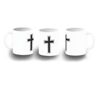 MERCHANDMANIA Taza de plástico cruz cristiana cristo jesus hijo de dios iglesia plastic mug