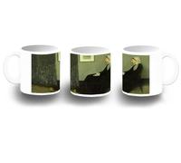 MERCHANDMANIA Taza fotoluminiscente James Abbott McNeill Whistler, Arreglo en gris y negro brilla oscuridad