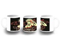 MERCHANDMANIA Taza fotoluminiscente serie anime sexy will you be my pawn rias gremory dxd brilla oscuridad