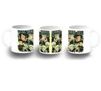 MERCHANDMANIA Taza fotoluminiscente serie anime yokais girl dinner frase graciosa brilla oscuridad