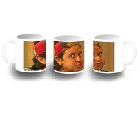 MERCHANDMANIA Taza fotoluminiscente serie retro graciosa dibujos niños risa antigua brilla oscuridad