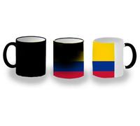 MERCHANDMANIA TAZA MÁGICA bandera colombia pais gobierno colombiano america magic mug