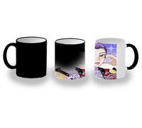 MERCHANDMANIA Taza Mágica cantante mujer luchadora pelicula anime dibujos fanart magic mug