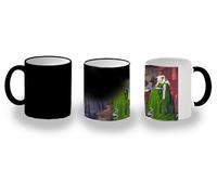 MERCHANDMANIA Taza Mágica cuadro arte Jan van Eyck, El retrato de Arnolfini magic mug