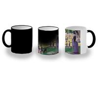 MERCHANDMANIA Taza Mágica cuadro arte Tarde de domingo en la isla de la Grande Jatte magic mug