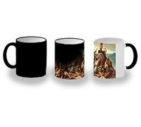 MERCHANDMANIA Taza Mágica cuadro arte Théodore Géricault, La balsa de la medusa magic mug