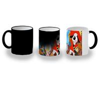 MERCHANDMANIA Taza Mágica Dartañan mosqueteros espadachin dibujos julieta magic mug