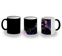 MERCHANDMANIA Taza Mágica gato negro dios divino astrologia brujas magia magic mug