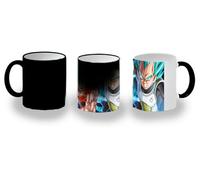 MERCHANDMANIA Taza Mágica guerreros anime lucha rivales serie peleas bola magic mug