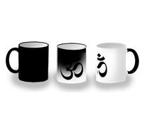 MERCHANDMANIA Taza Mágica religion indu induismo fe rueda del sanmsara shiva vishnu magic mug