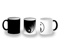 MERCHANDMANIA Taza Mágica religion taoista fe bien mal ying yang karma equilibrio magic mug