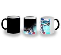 MERCHANDMANIA Taza Mágica serie anime gundam yuzuriha mechas mecas combate magic mug