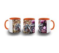 MERCHANDMANIA Taza Naranja alicia en el pais de las maravillas libro obra literaria color mug