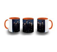 MERCHANDMANIA Taza Naranja chicos cantantes grupo touch and go color mug