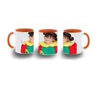 MERCHANDMANIA Taza Naranja personaje serie antigua llorona graciosa color mug
