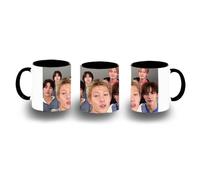 MERCHANDMANIA Taza Negra chicos cantantes famosos what you want color mug