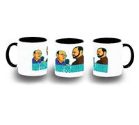 MERCHANDMANIA Taza Negra frase graciosa que me quedo sin comer trabajo pobre color mug