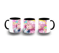 MERCHANDMANIA Taza Negra serie anime sheihantai na kimi to boku suzuki color mug
