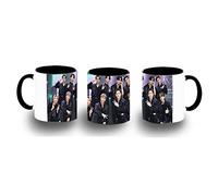 MERCHANDMANIA TAZA NEGRA Stray kids Love Untold rock hip-hop deep end color mug.