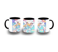 MERCHANDMANIA Taza Negra therian furry animal mascota perro chica girl cute color mug