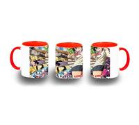 MERCHANDMANIA Taza Roja akane banashi geisha serie manga sirvientas modernas color mug