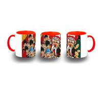 MERCHANDMANIA Taza Roja bola de dan juego balon prisionero dibujos niños color mug