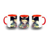 MERCHANDMANIA Taza Roja el principito fanart libro historia cuento planeta cometa color mug
